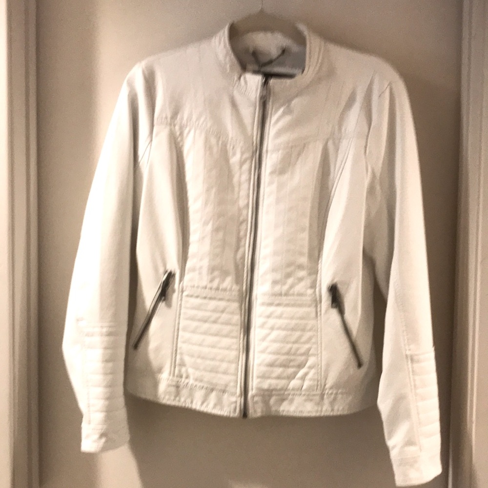 White faux jacket
